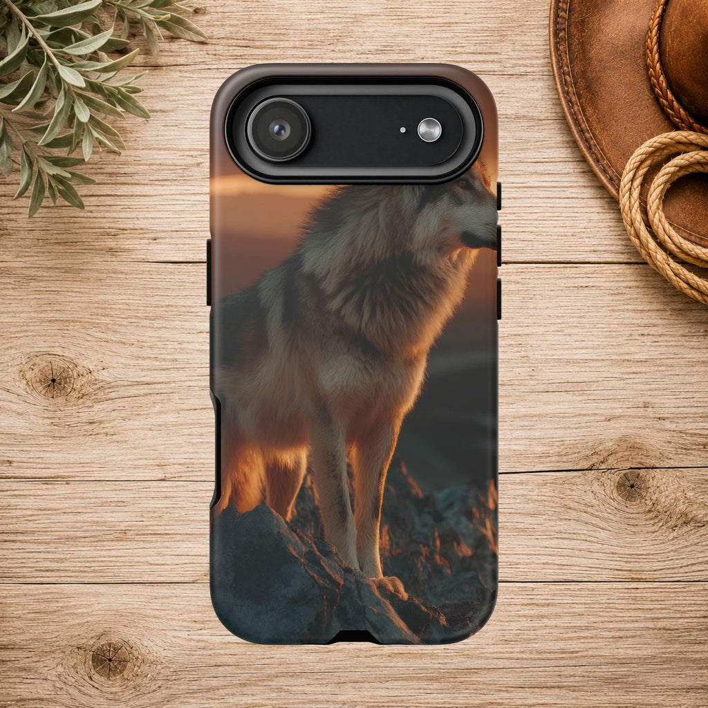 Wolf Sunset Phone Case
