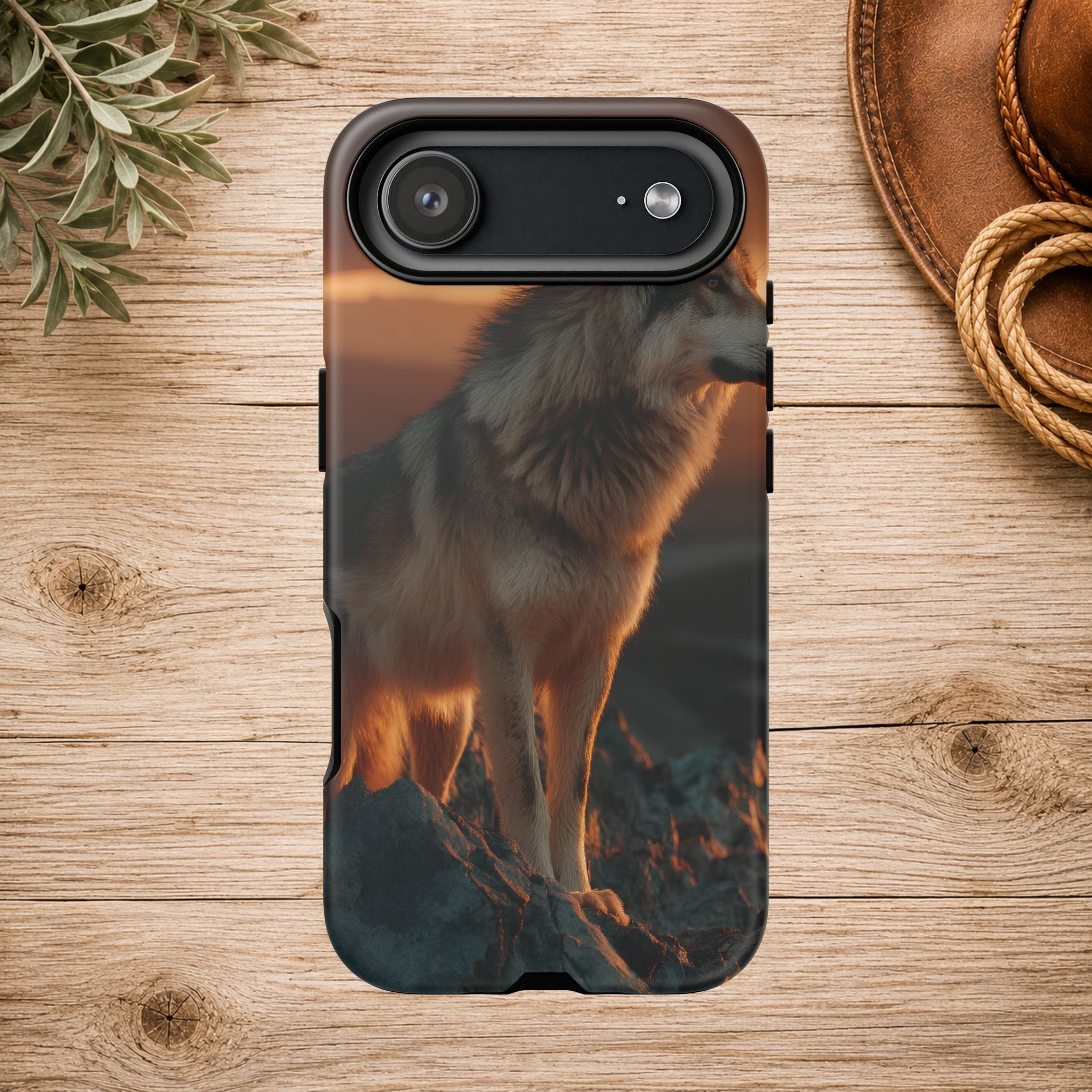 Wolf Sunset Phone Case