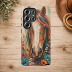 Boho Wildflower Horse Phone Case