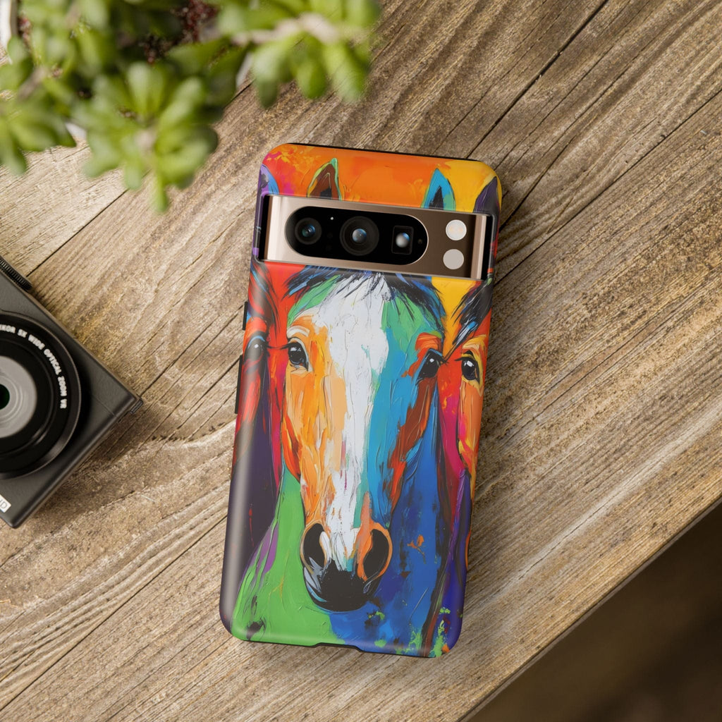 Colorful Horses Head - Phone Case
