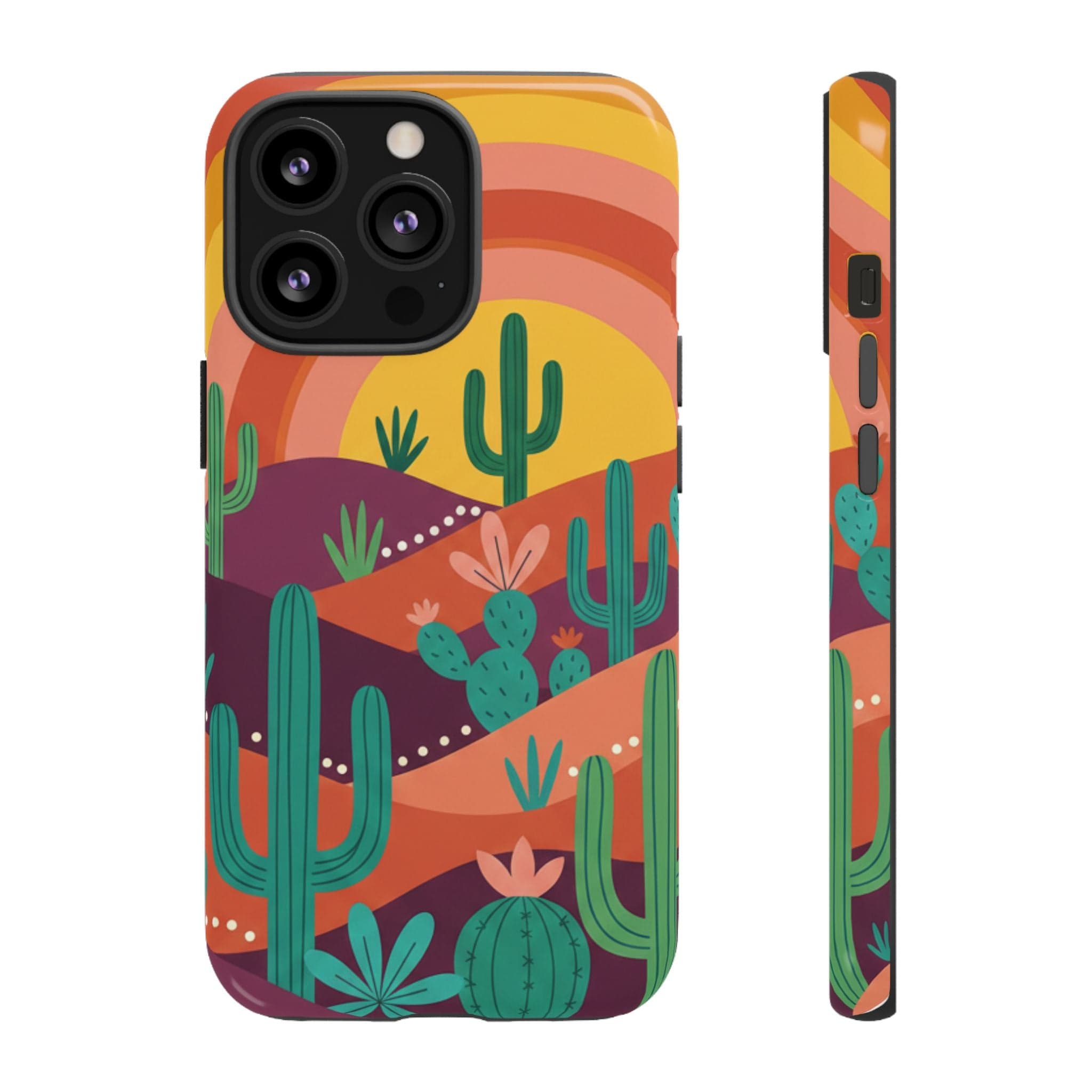 Desert Sunset Cactus Phone Case