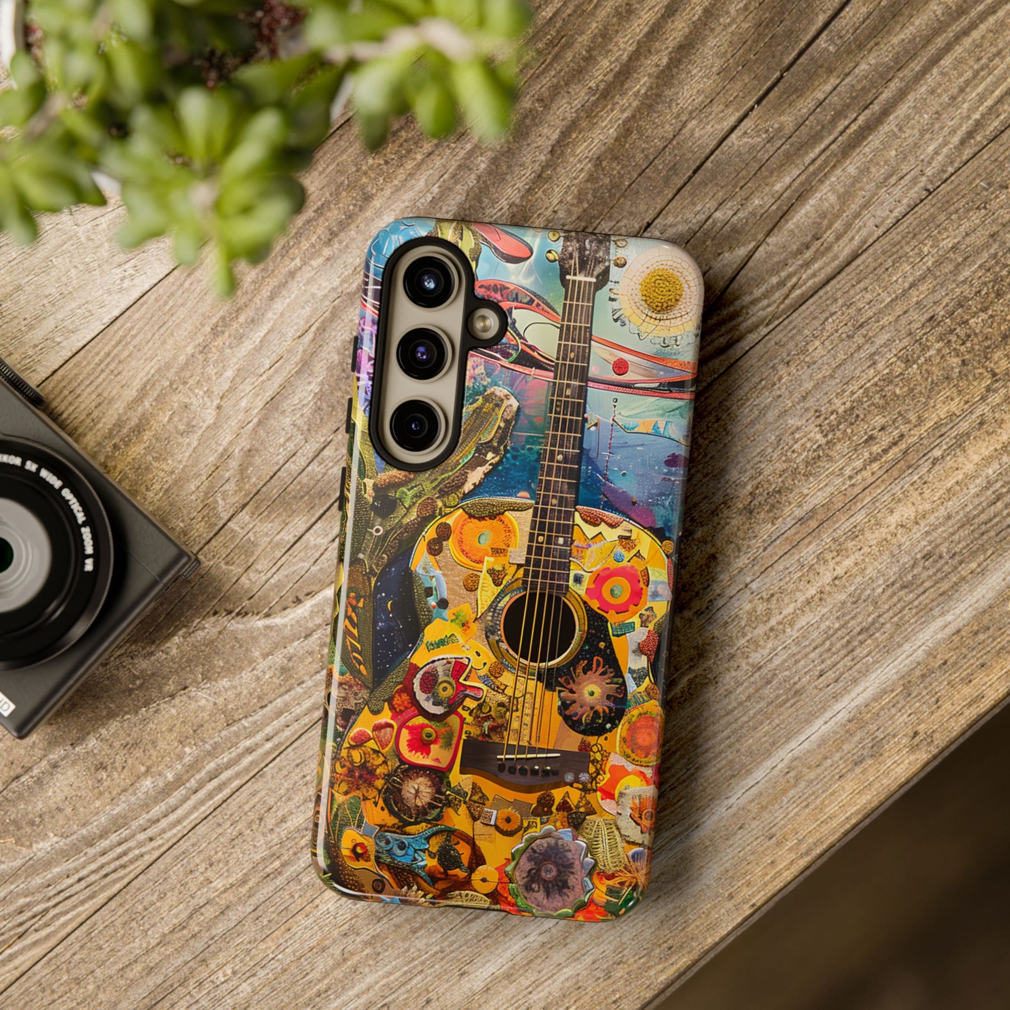 Floral Guitar- Phone Case
