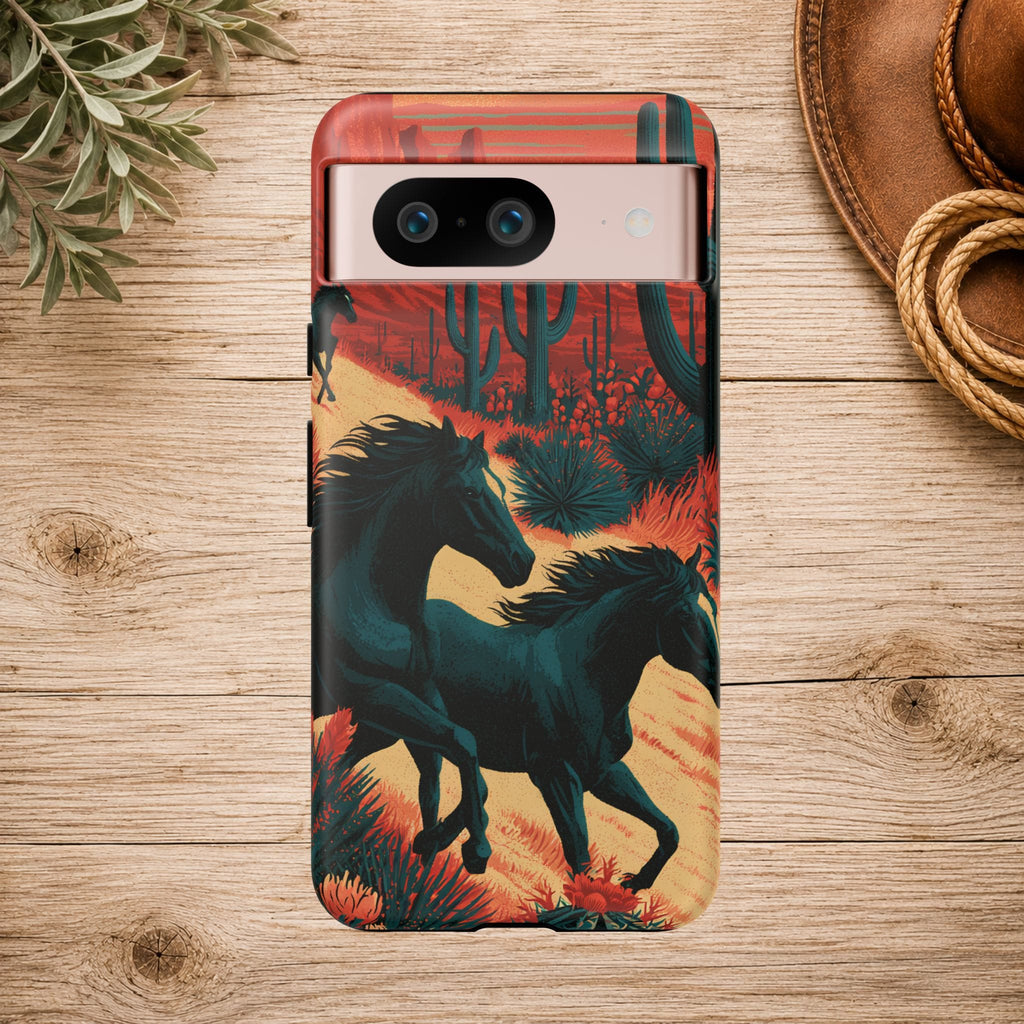 Desert Run Wild Horse Phone Case