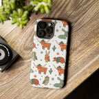 Armadillo, Longhorn, Owl & Bunny Pattern-Phone Case