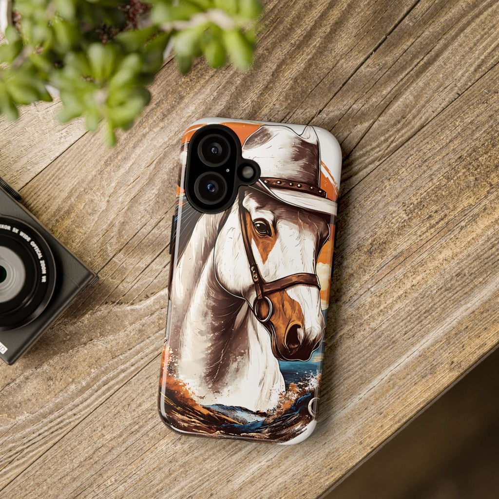 White Hat Horse-Phone Cases