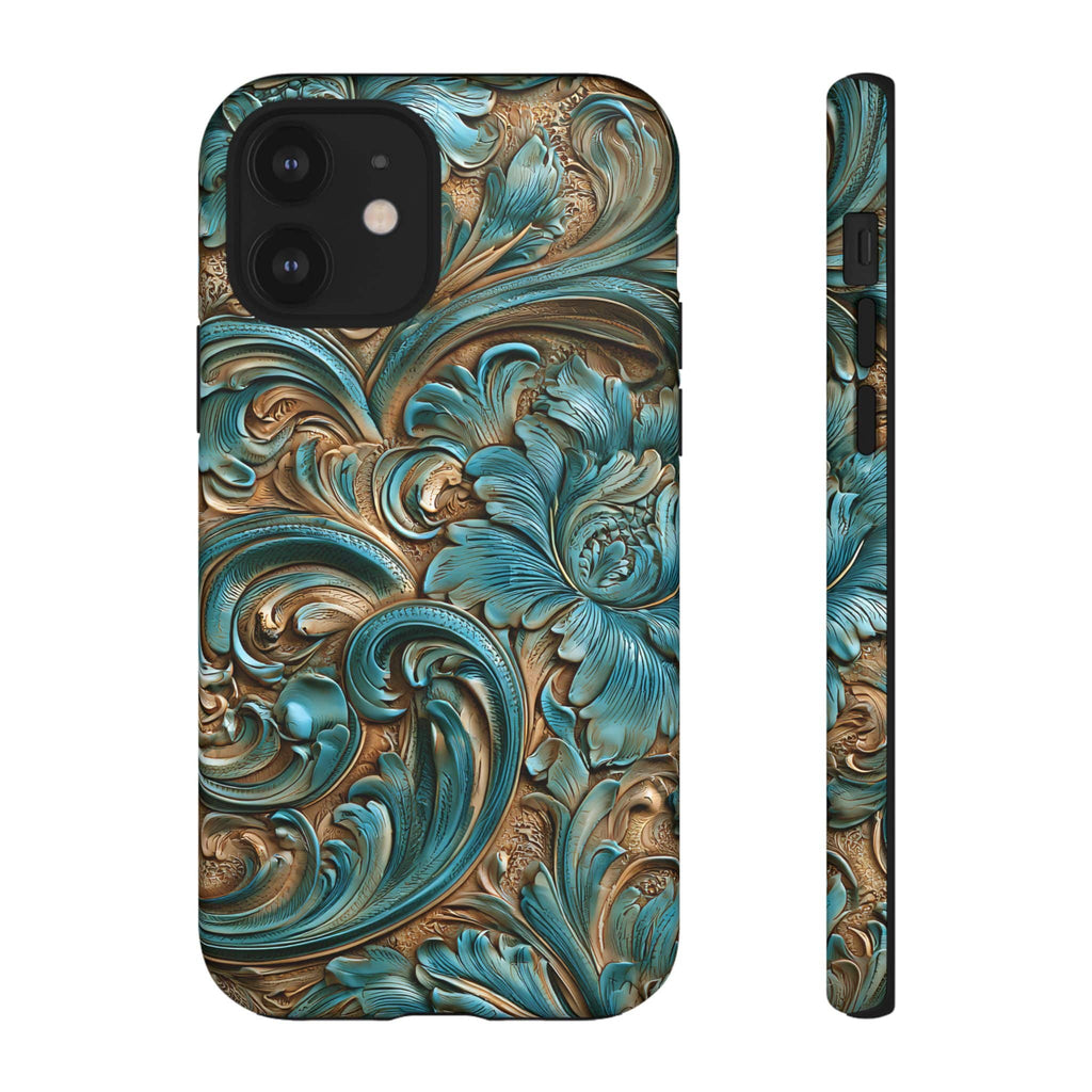 Turquoise  Western Tough Phone Case