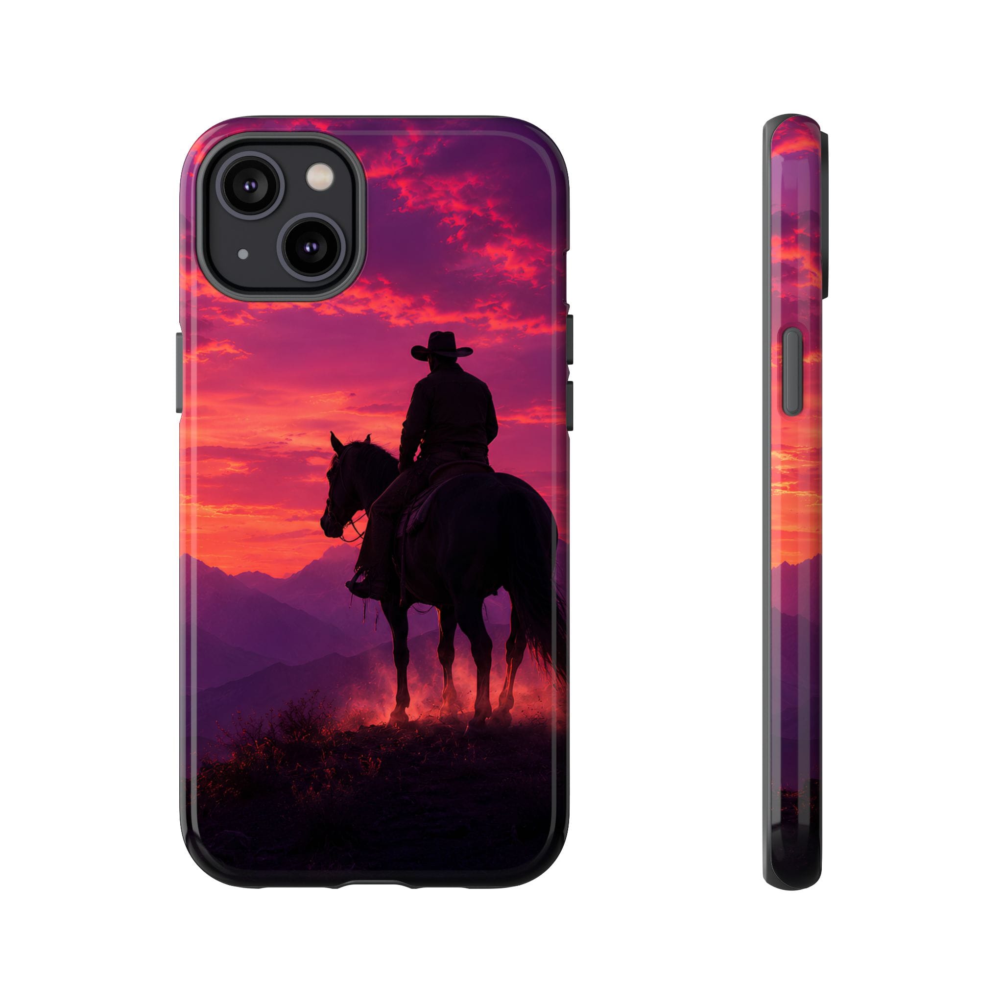 Cowboy Sunset Horseback Phone Case