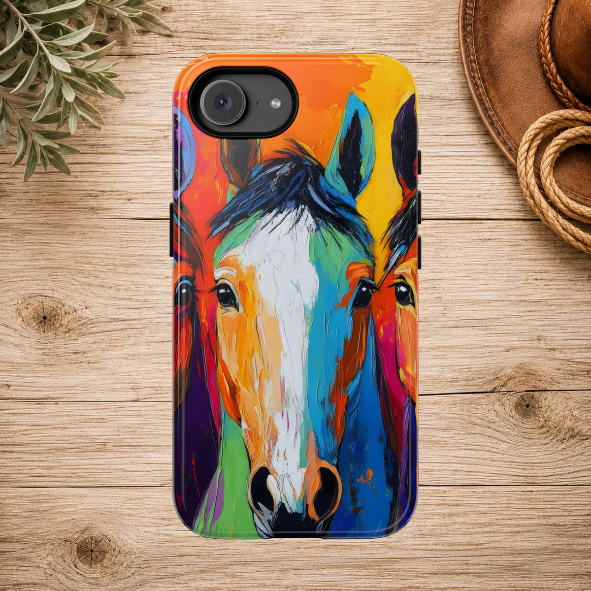 Colorful Horse Head Phone Case