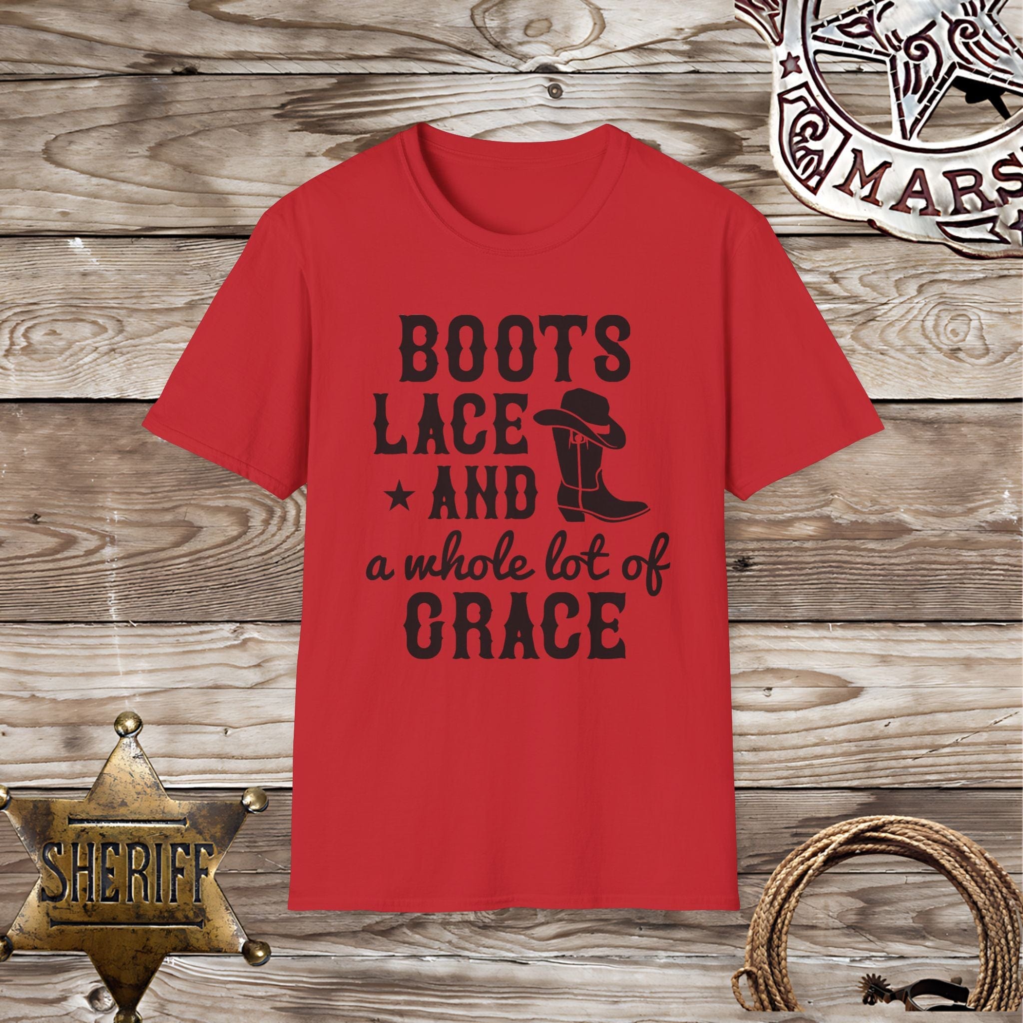 Boots, Lace and Grace-T-Shirt