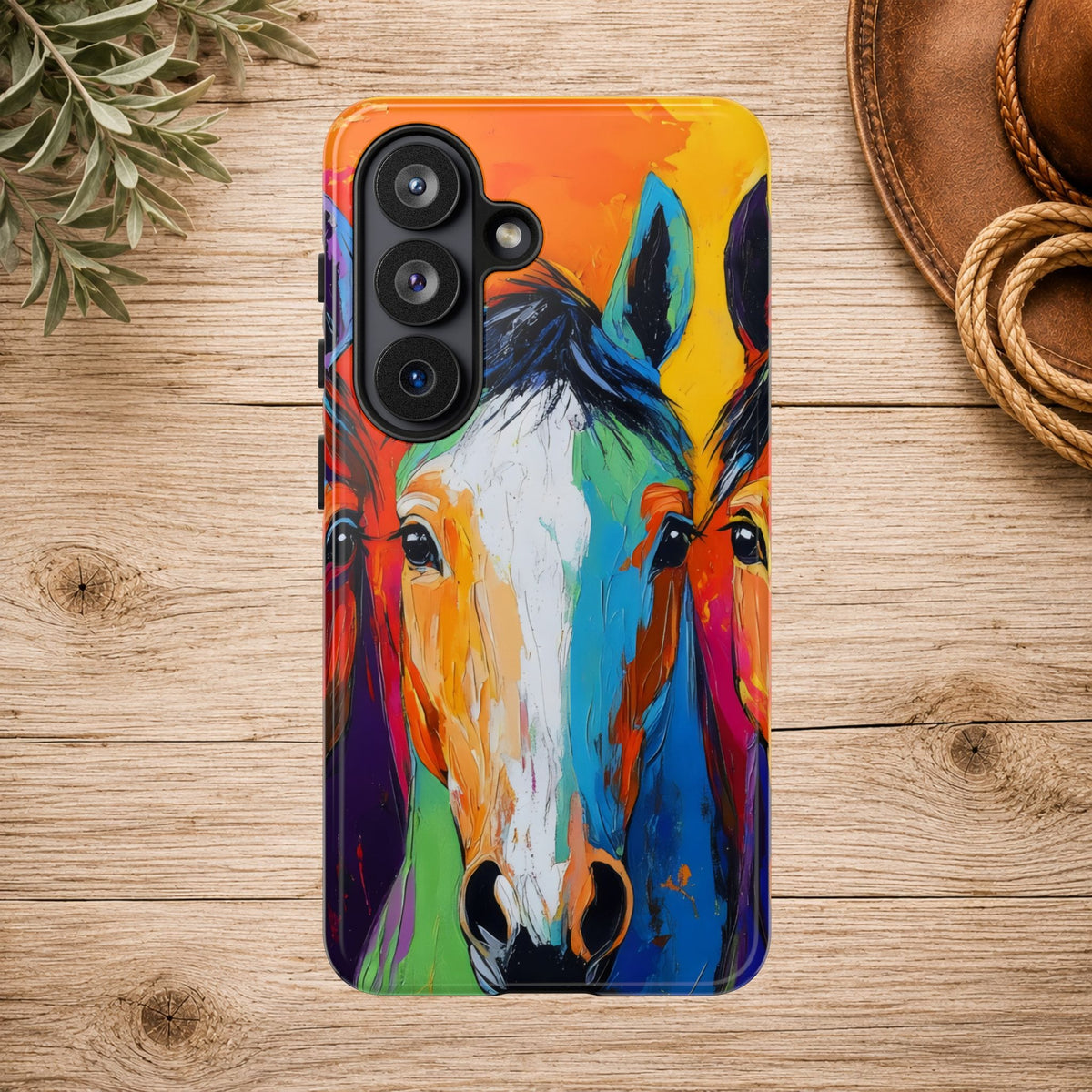 Colorful Horse Head Phone Case