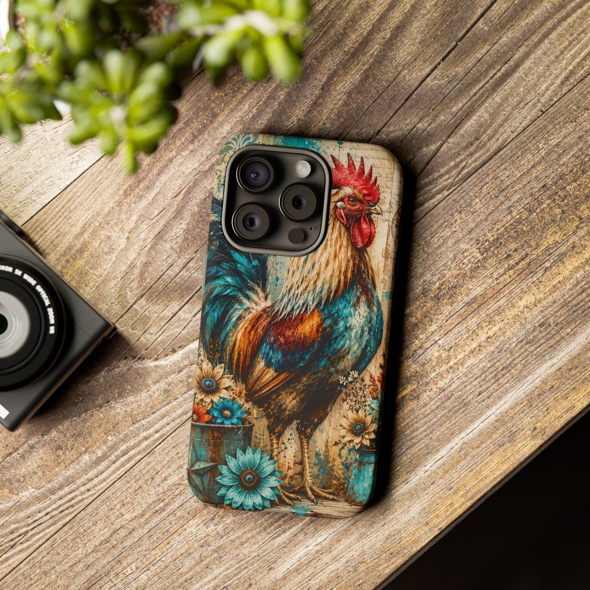 Rustic Farmhouse Rooster Phone Case