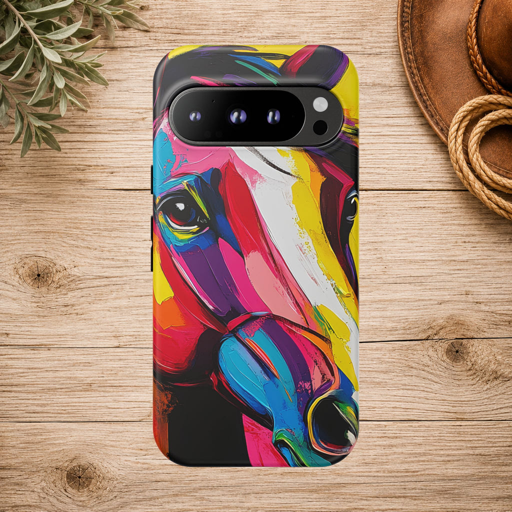 Abstract Colorful Horse Phone Case