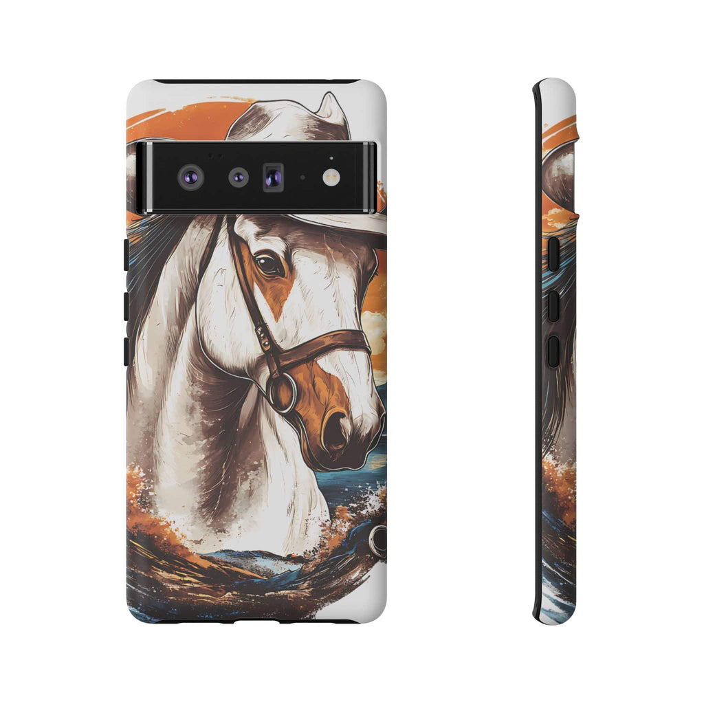 White Hat Horse-Phone Cases
