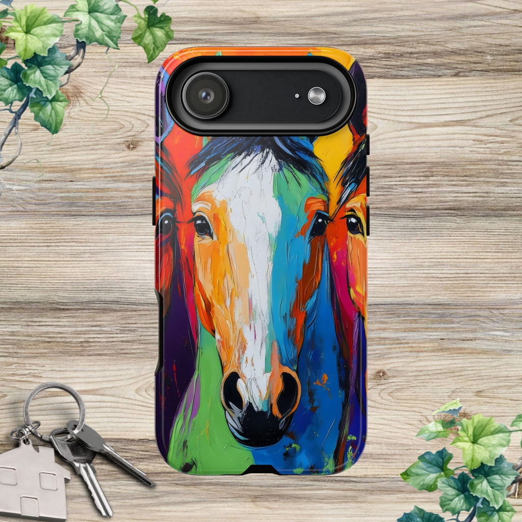 Colorful Horses Head - Phone Case