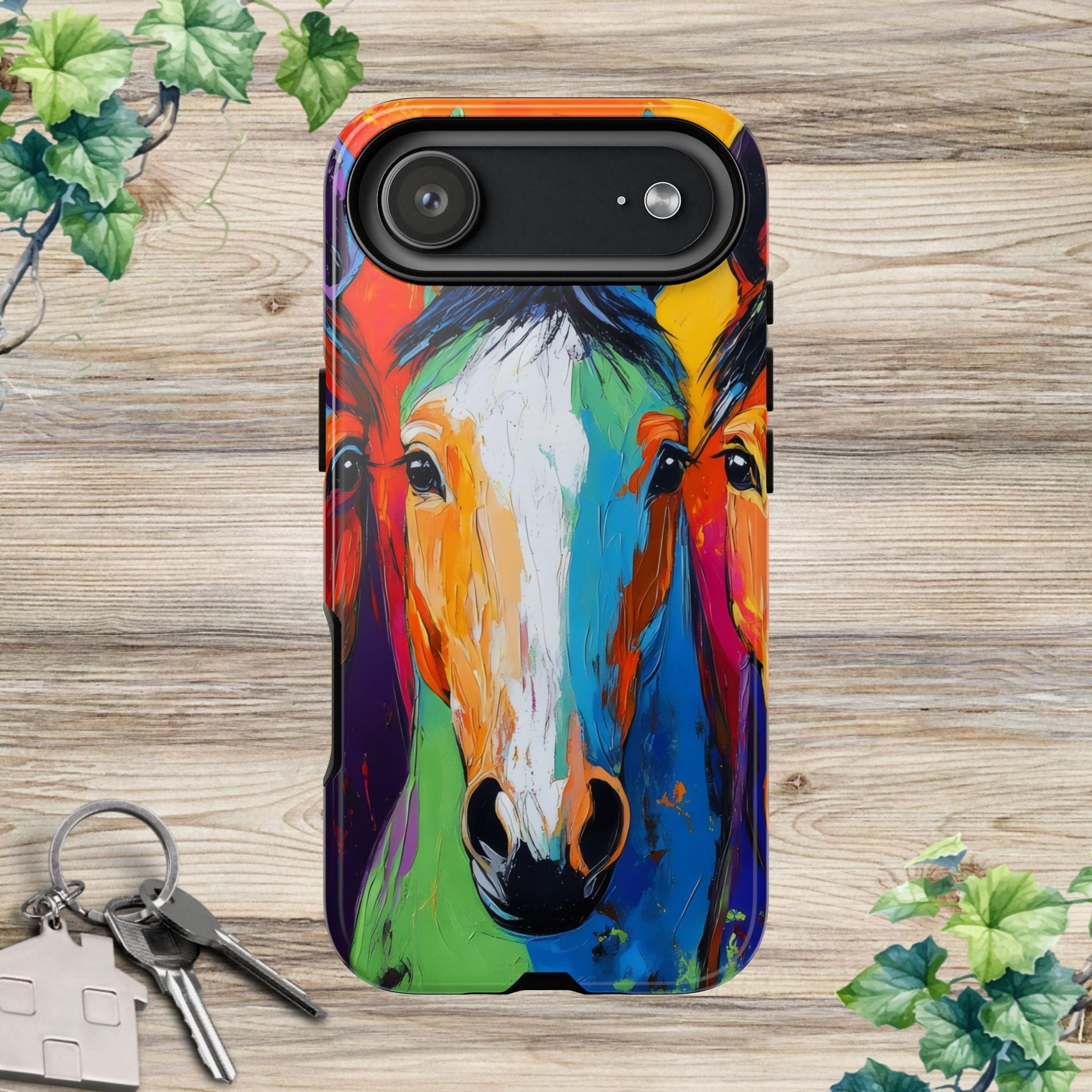 Colorful Horses Head - Phone Case