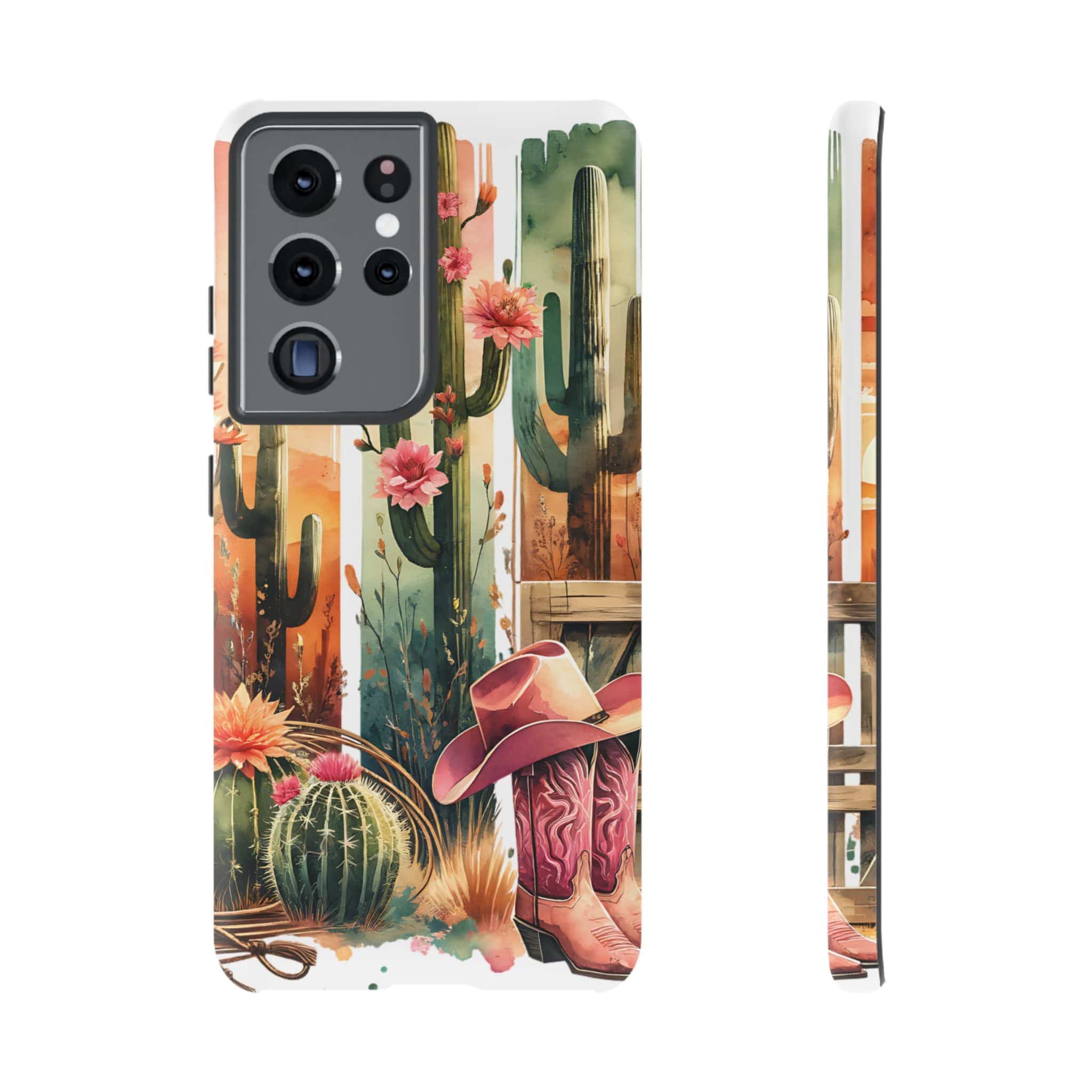 Southwestern Floral Cactus -Tough Case