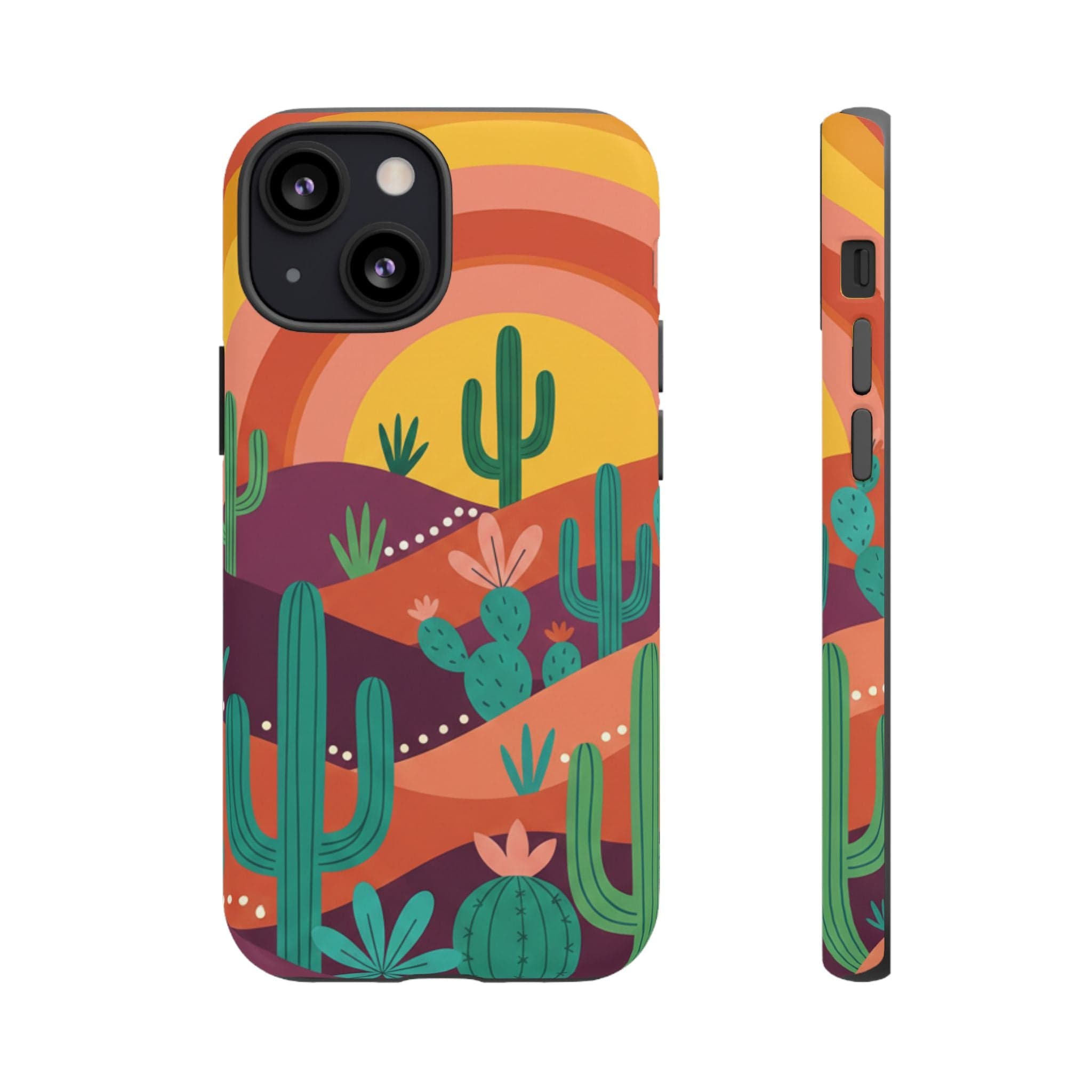 Desert Sunset Cactus Phone Case
