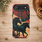 Desert Run Wild Horse Phone Case
