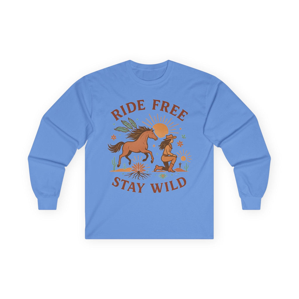 Ride Free Stay Wild Boho Style-Long Sleeve T-Shirt