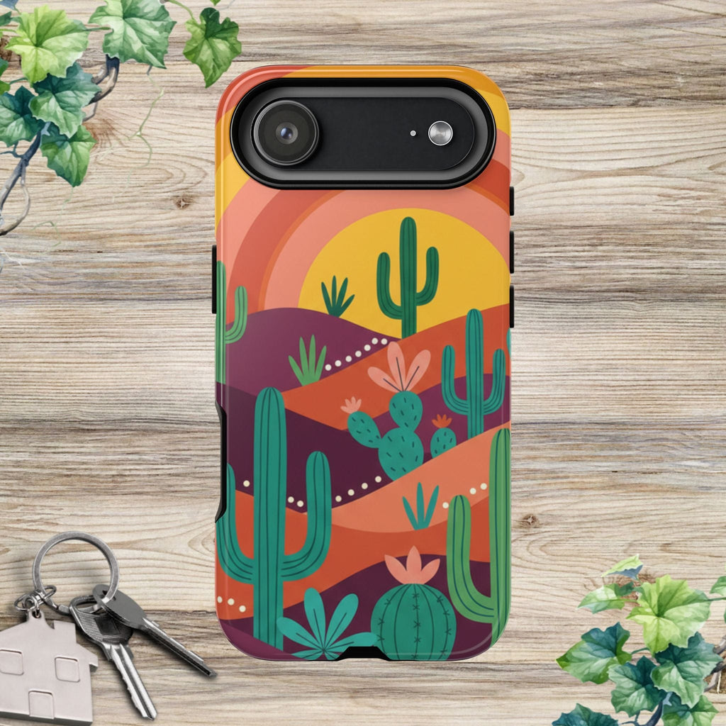 Desert Sunset Cactus Phone Case