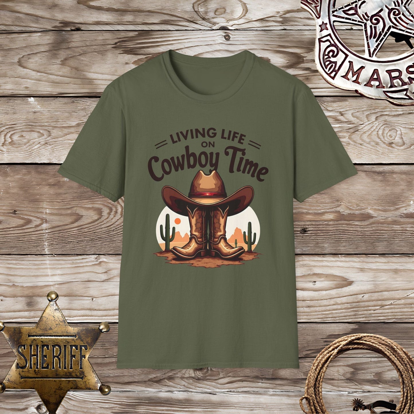 Softstyle  Unisex T-Shirt -Living Life Country Time