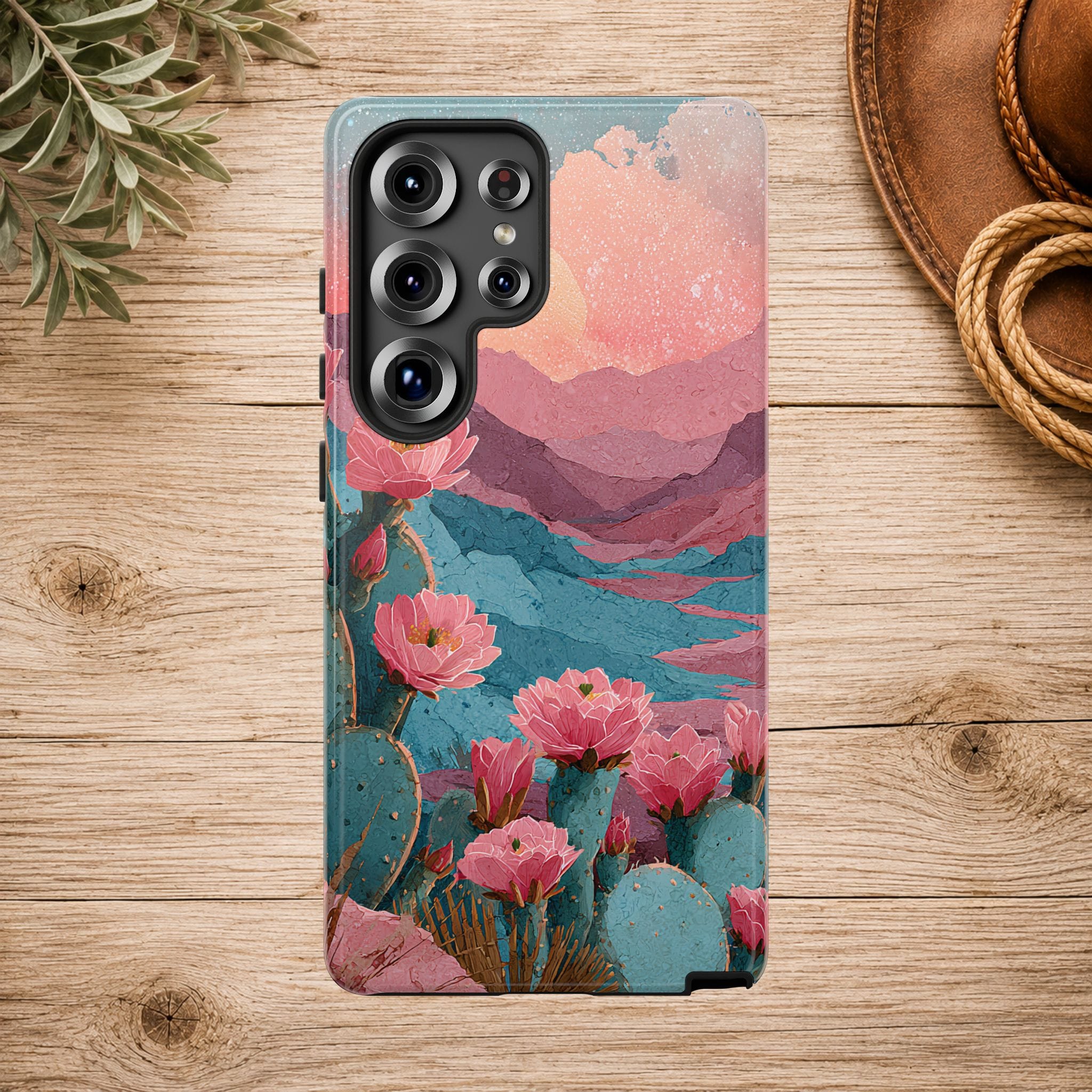 Desert Bloom Sunset Phone Case