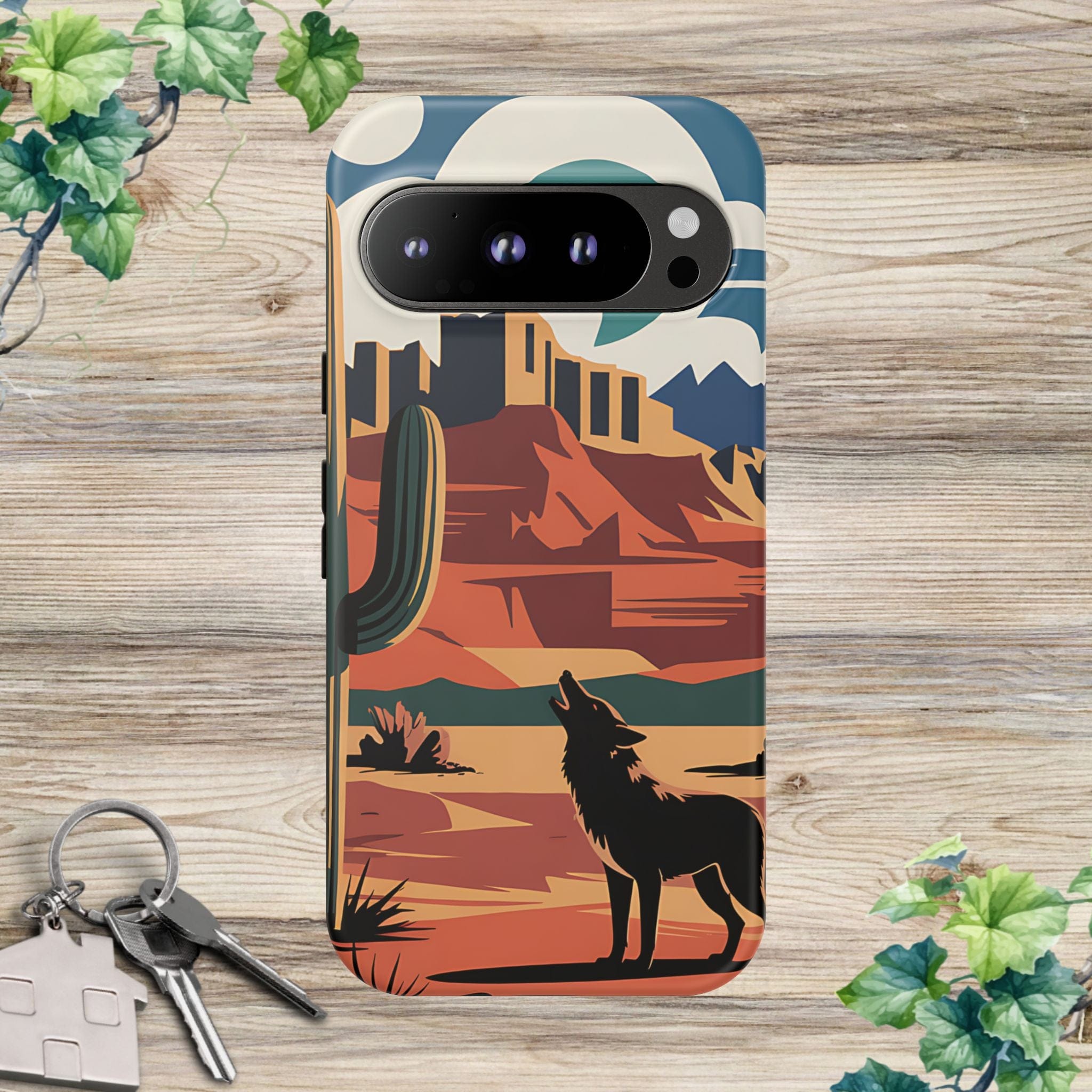 Mountain and Wolf -Phone Case