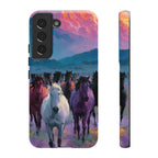 Wild Horses Sunset Mountain Phone Case