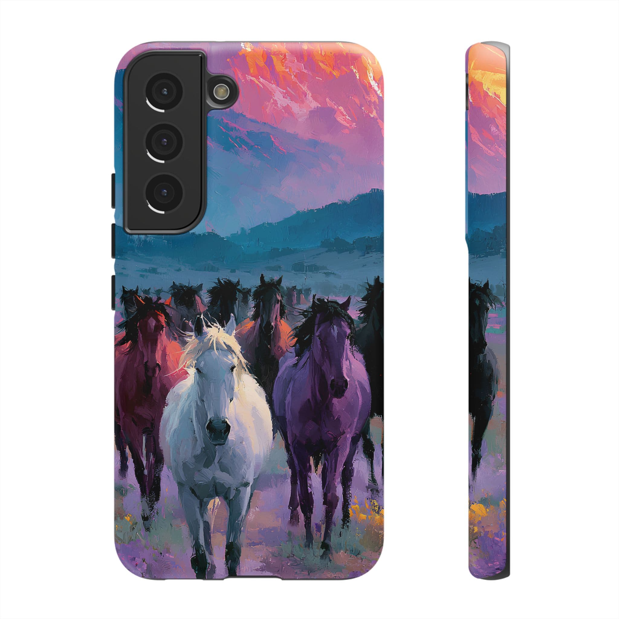 Wild Horses Sunset Mountain Phone Case