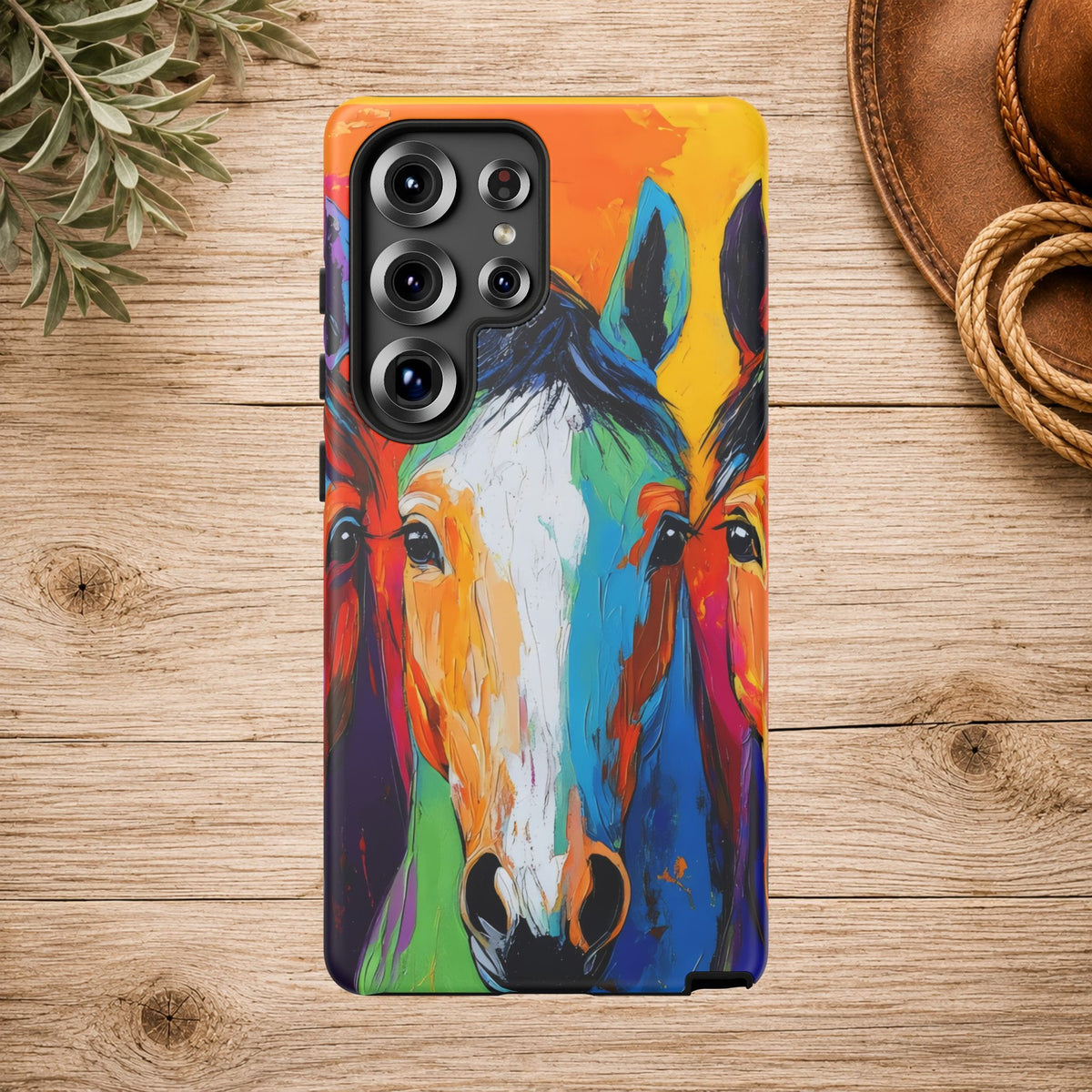 Colorful Horse Head Phone Case