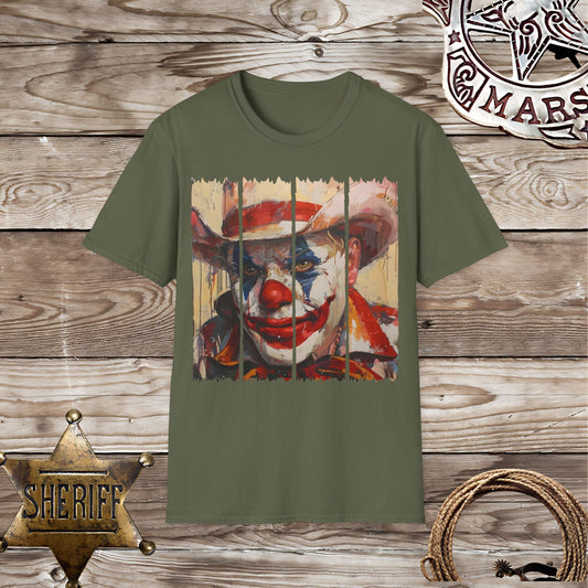 Vintage Clown Face-T-Shirt