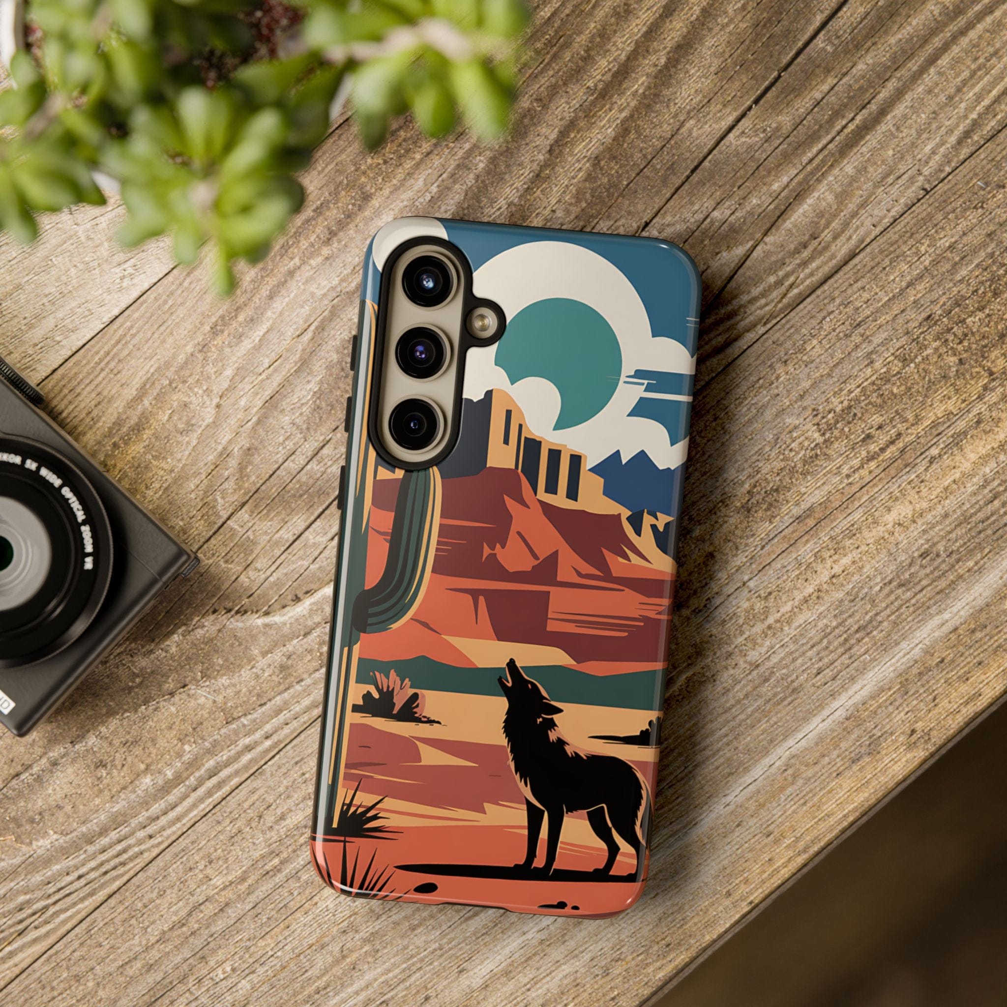 Mountain and Wolf -Phone Case
