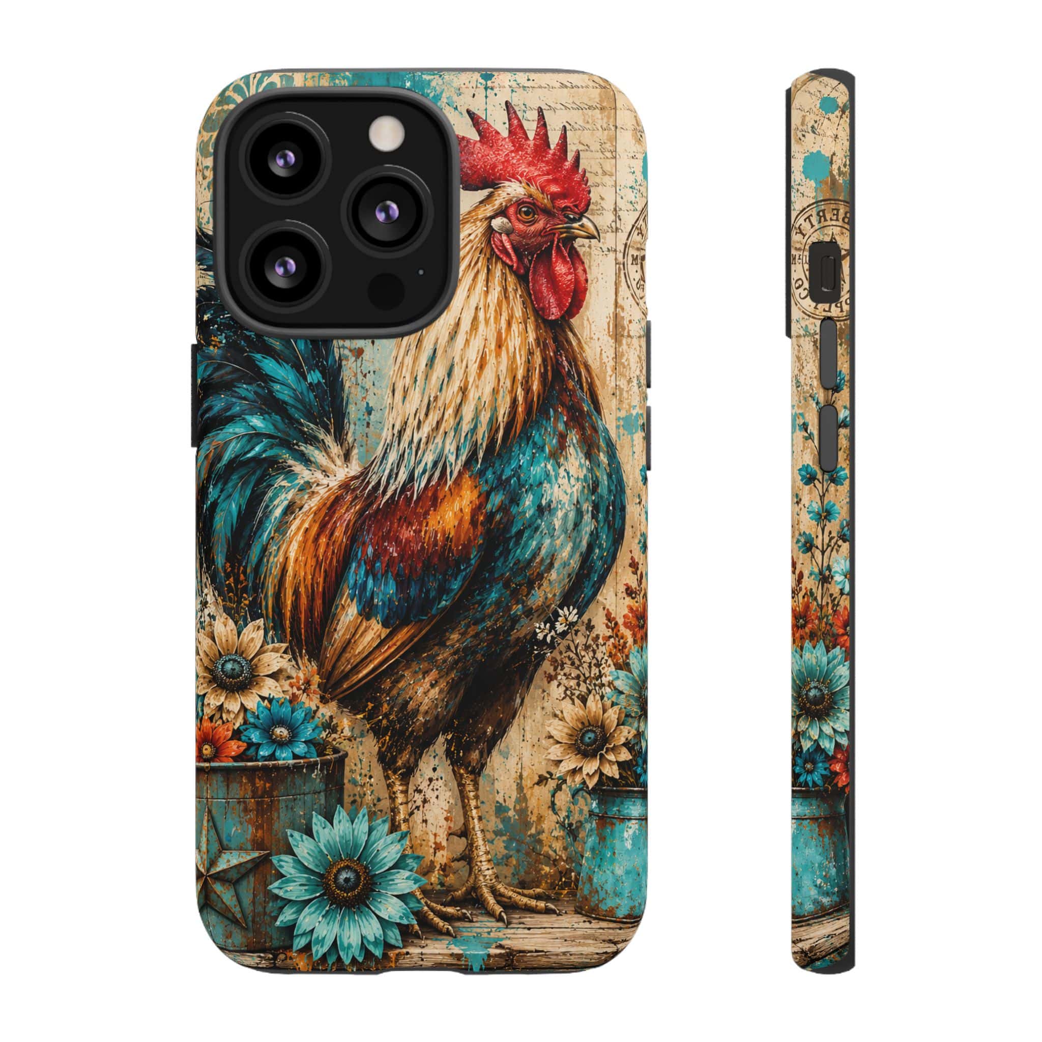Rustic Farmhouse Rooster Phone Case