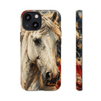 Patriotic White Horse Phone Case