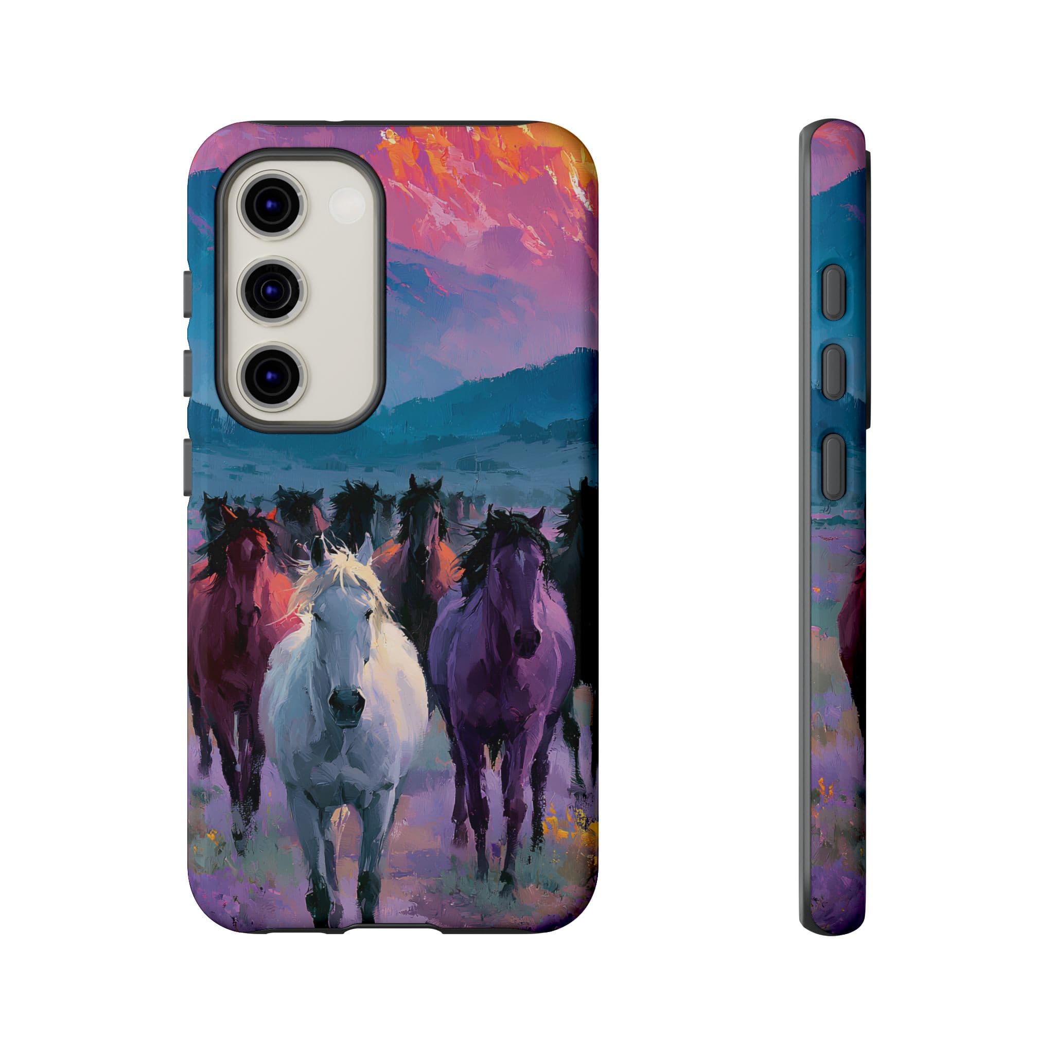 Wild Horses Sunset Mountain Phone Case