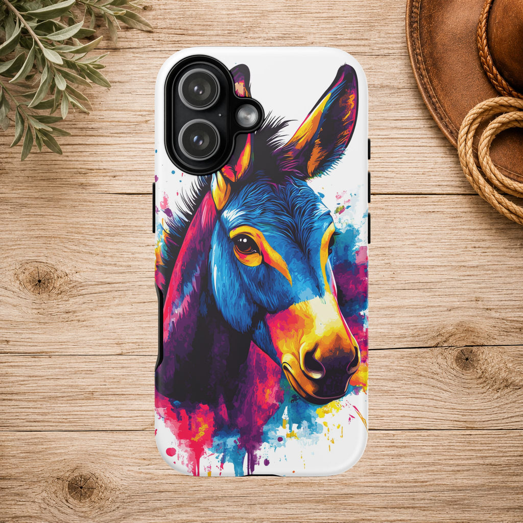 Color Splash Donkey Phone Case