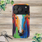 Colorful Horses Head - Phone Case
