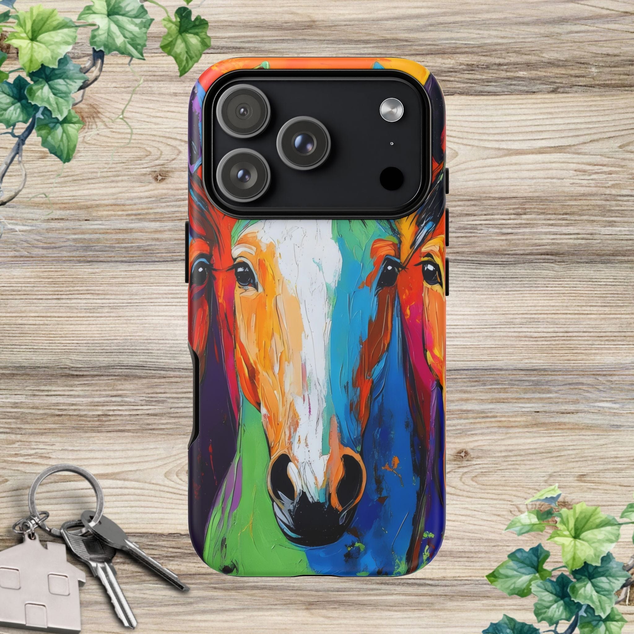 Colorful Horses Head - Phone Case