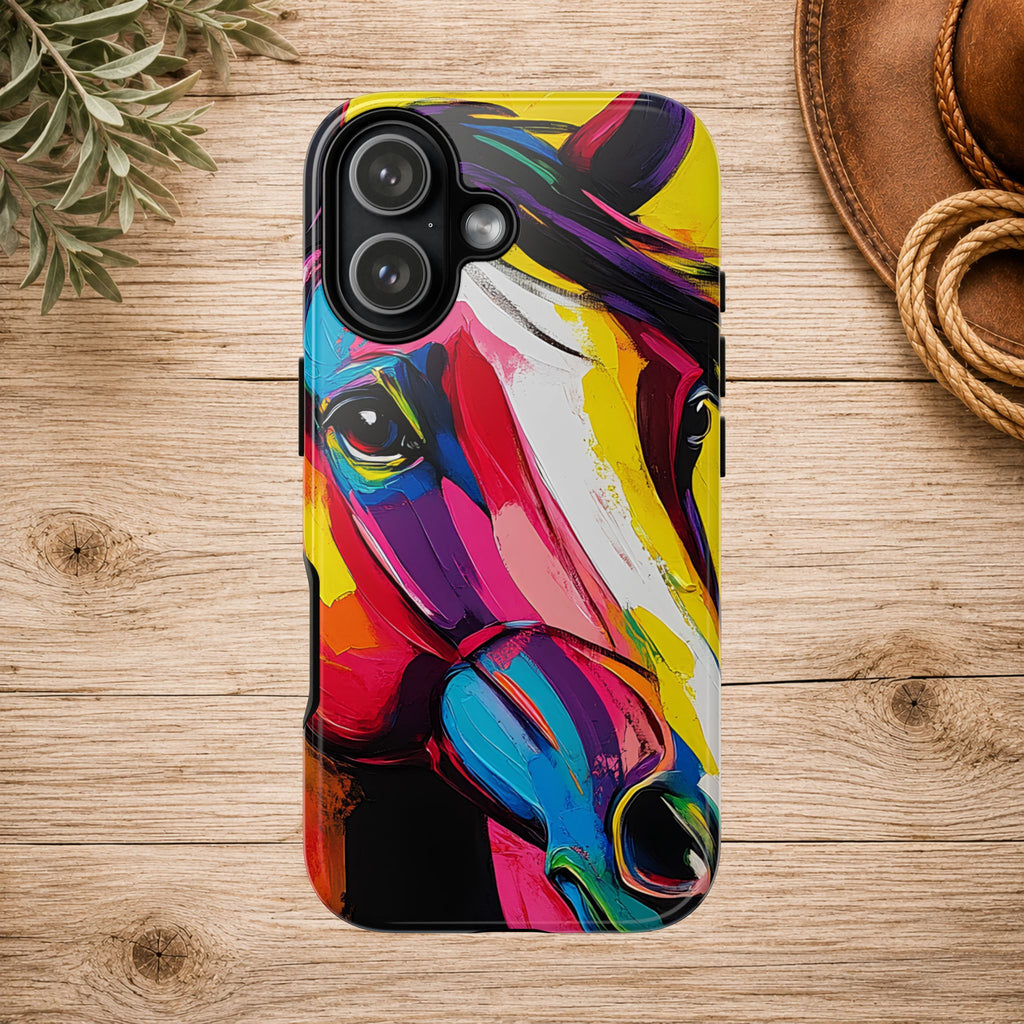 Abstract Colorful Horse Phone Case