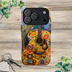 Floral Guitar- Phone Case