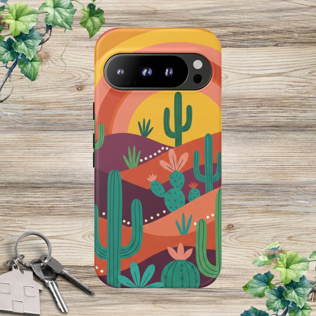 Desert Sunset Cactus Phone Case