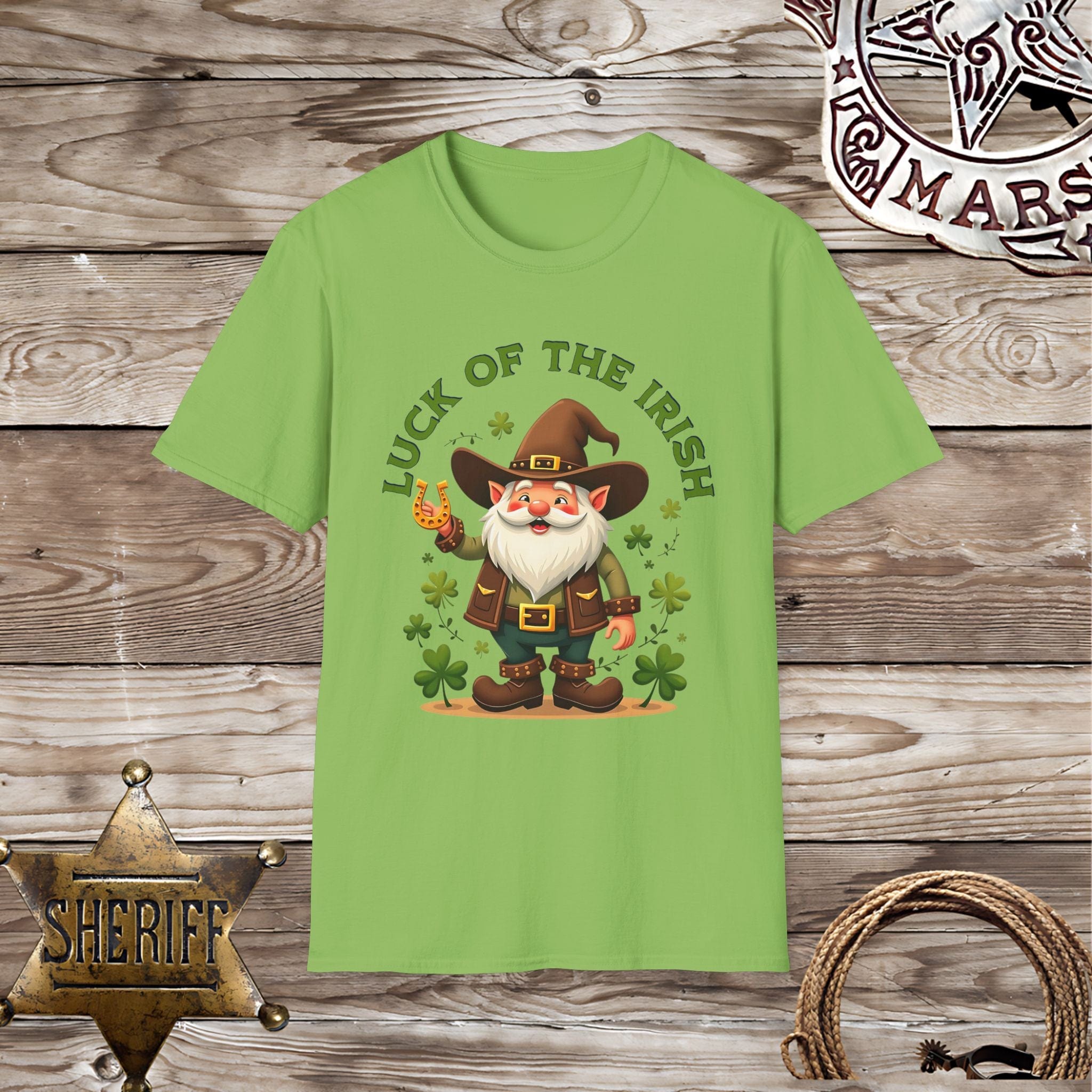 Gnome Luck of the Irish-T-Shirt