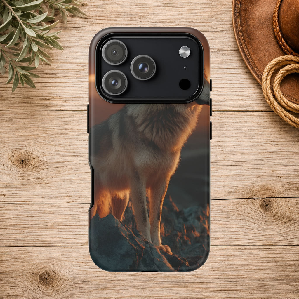 Wolf Sunset Phone Case