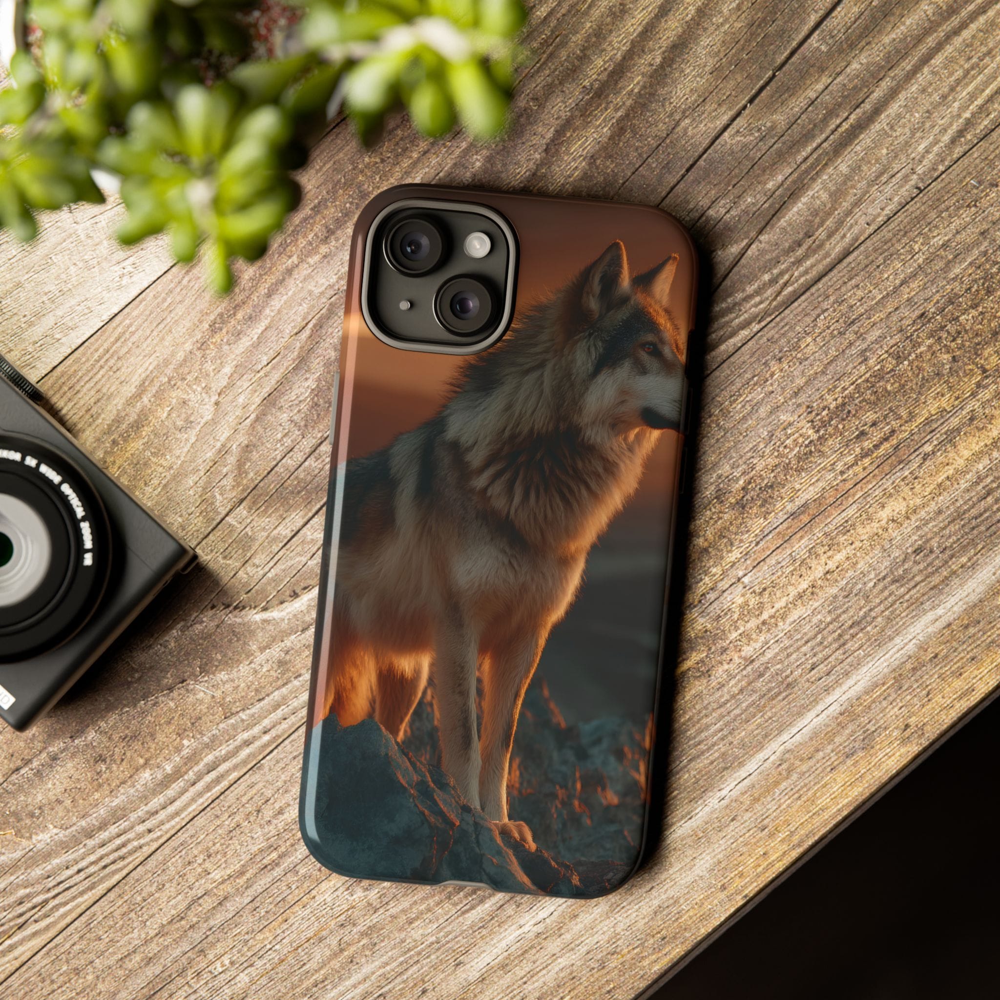 Wolf Sunset Phone Case
