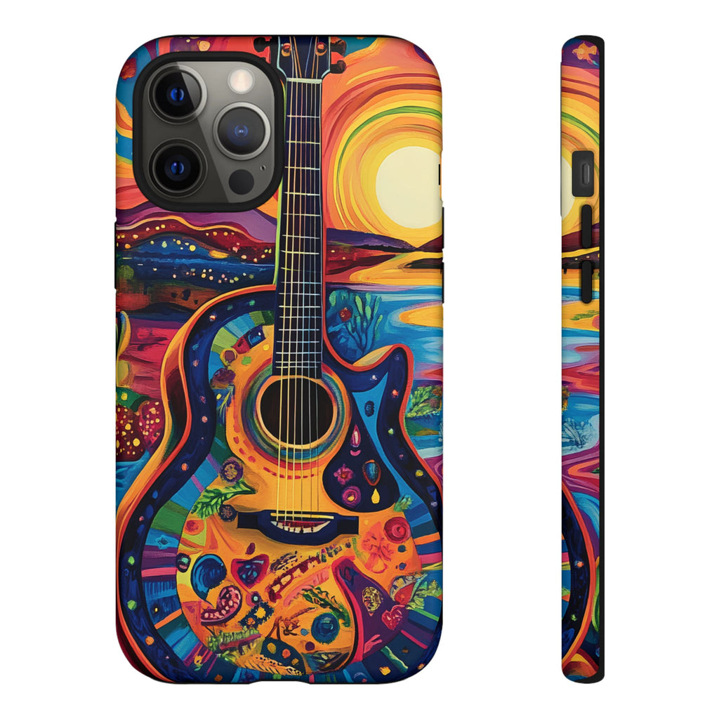 Psychedelic Sunset Guitar Phone Case