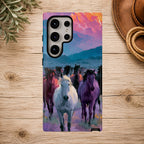 Wild Horses Sunset Mountain Phone Case