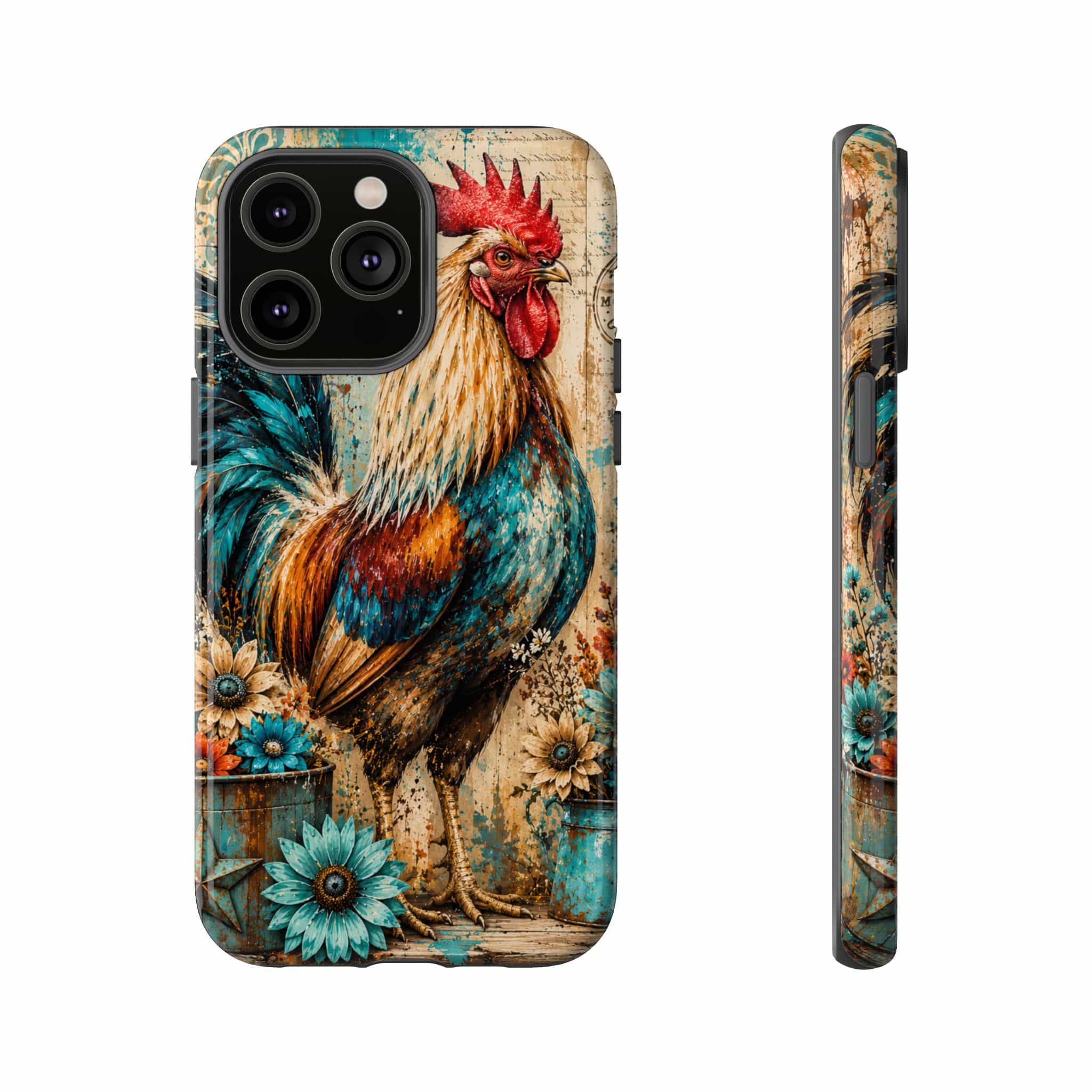 Rustic Farmhouse Rooster Phone Case