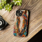 Boho Wildflower Horse Phone Case