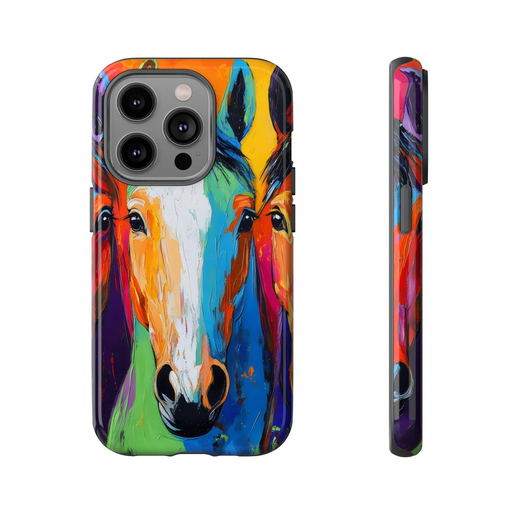Colorful Horses Head - Phone Case