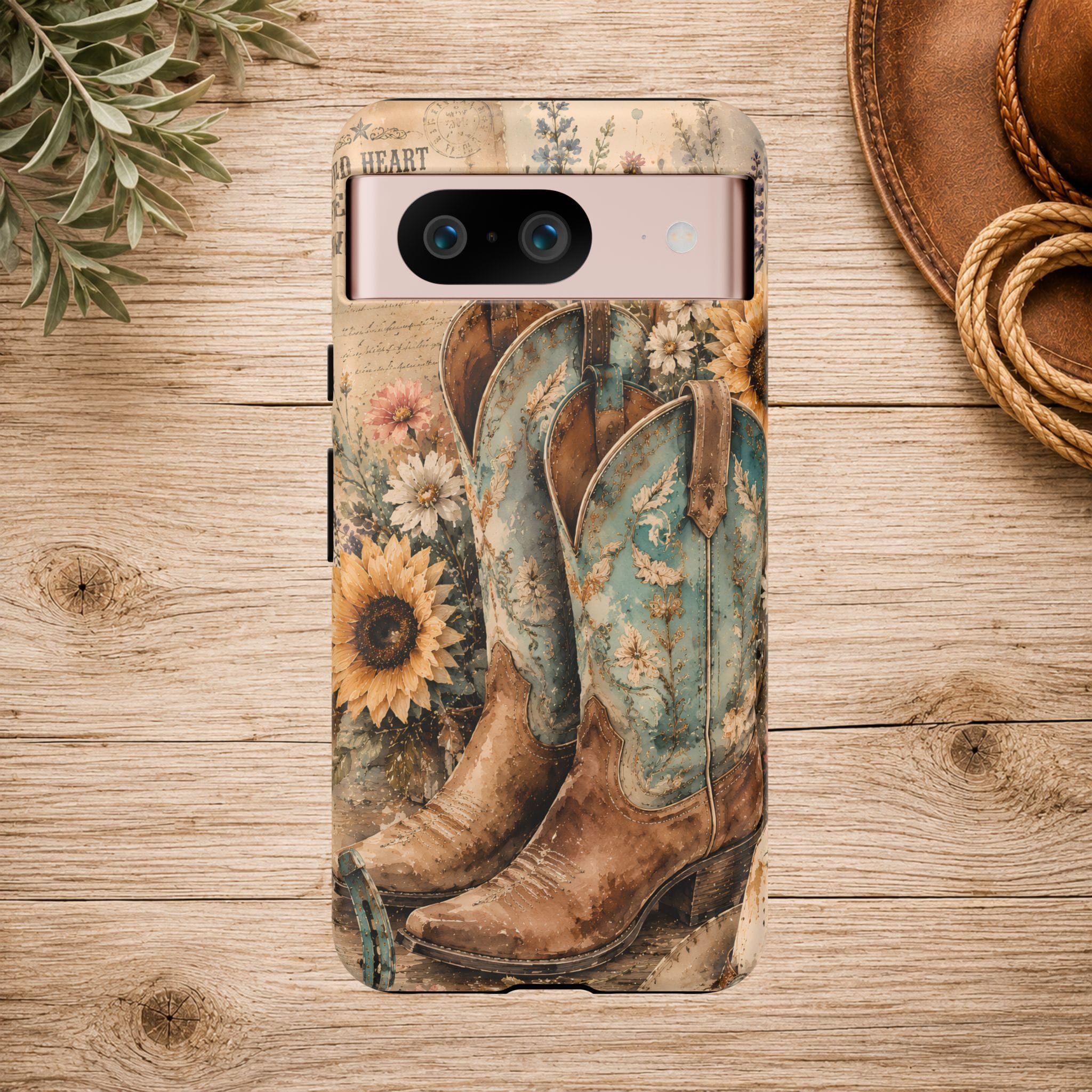 Rustique Sunflower Western iPhone Cover